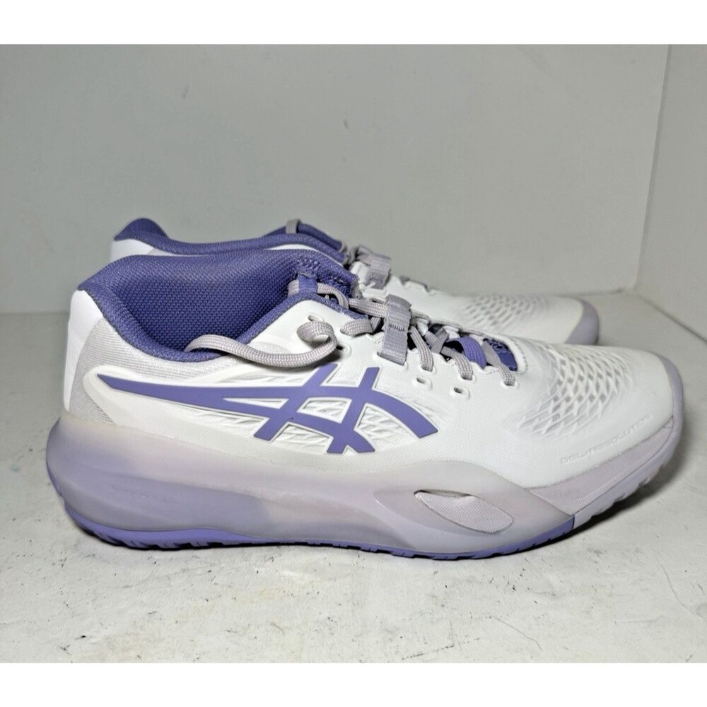 Asics Gel Resolution X Tennis Shoes Womens Sz 7 Purple White Pickleball